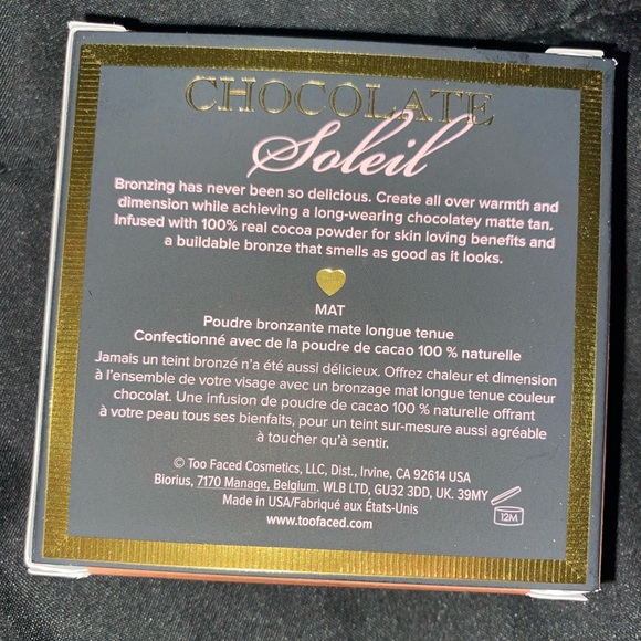 Too Faced
Chocolate Soleil Matte Bronzer (Full Size 0.28oz) **NEW IN BOX** - Picture 15 of 16